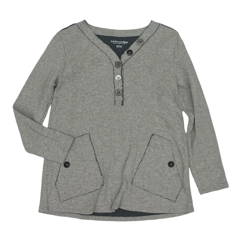 Top Ls By Soft Surroundings In Grey, Size:Sp