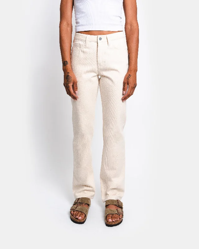 Classic straight fit jeans in natural