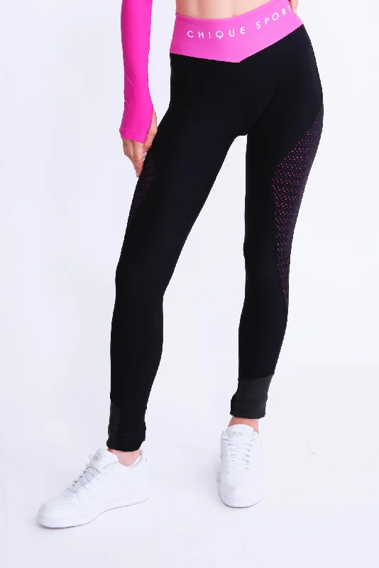 Empower On-Ice Leggings in Fuchsia